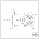 Dynamic Friction 2001-2009 Lexus GX470 Rear Brake Rotor (312x18 Vented) by Dynamic Friction Company 600-76127