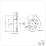 Dynamic Friction 2007-2022 Lexus LX570 Front Brake Rotor (354x32 Vented) by Dynamic Friction Company 600-76136