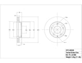 Dynamic Friction 1993-2003 Ford Probe Front Brake Rotor (258x24 Vented) by Dynamic Friction Company 600-80028