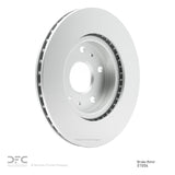 Dynamic Friction 2007-2019 Suzuki SX4 Front GeoSPEC Coated Rotor (280x22 Vented) by Dynamic Friction Company 604-01004