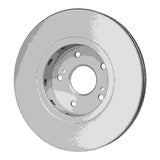 Dynamic Friction 2010-2013 Suzuki Kizashi Front GeoSPEC Coated Rotor (300x26 Vented) by Dynamic Friction Company 604-01007
