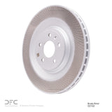 Dynamic Friction 2015-2018 Porsche Macan Rear GeoSPEC Coated Rotor (356x28 Vented) by Dynamic Friction Company 604-02102