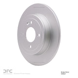 Dynamic Friction 2012-2025 Dodge Attitude (Mexico) Rear GeoSPEC Coated Rotor (262x10 Solid) by Dynamic Friction Company 604-03041