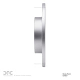Dynamic Friction 2009-2019 Fiat 500 (USA/Canada) Rear GeoSPEC Coated Rotor (240x11 Solid) by Dynamic Friction Company 604-07001