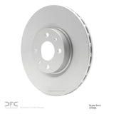 Dynamic Friction 2012-2019 Fiat 500E Front GeoSPEC Coated Rotor (284x22 Vented) by Dynamic Friction Company 604-07004