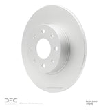 Dynamic Friction 2013-2019 Fiat 500E Rear GeoSPEC Coated Rotor (251x10 Solid) by Dynamic Friction Company 604-07005