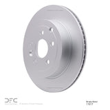 Dynamic Friction 2008-2012 Land Rover LR2 Rear GeoSPEC Coated Rotor (302x20 Vented) by Dynamic Friction Company 604-11017