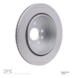 Dynamic Friction 2008-2012 Land Rover LR2 Rear GeoSPEC Coated Rotor (302x20 Vented) by Dynamic Friction Company 604-11017