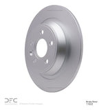 Dynamic Friction 2009-2015 Ford Focus RS (Mexico) Rear GeoSPEC Coated Rotor (302x11 Solid) by Dynamic Friction Company 604-11022