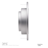 Dynamic Friction 1990-2008 Saab 9-2X Rear GeoSPEC Coated Rotor (265.5x10 Solid) by Dynamic Friction Company 604-13008