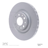 Dynamic Friction 2017-2025 Alfa Romeo Stelvio Rear GeoSPEC Coated Rotor (320x22 Vented) by Dynamic Friction Company 604-16013