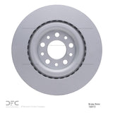 Dynamic Friction 2017-2025 Alfa Romeo Stelvio Rear GeoSPEC Coated Rotor (320x22 Vented) by Dynamic Friction Company 604-16013