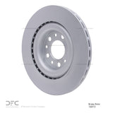 Dynamic Friction 2017-2025 Alfa Romeo Stelvio Rear GeoSPEC Coated Rotor (320x22 Vented) by Dynamic Friction Company 604-16013