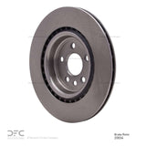 Dynamic Friction 2017-2020 Jaguar I-Pace Rear GeoSPEC Coated Rotor (325x20 Vented) by Dynamic Friction Company 604-20034