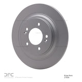 Dynamic Friction 2017-2023 Hyundai Kona EV Rear GeoSPEC Coated Rotor (300x10 Solid) by Dynamic Friction Company 604-21036