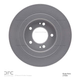 Dynamic Friction 2017-2023 Hyundai Kona EV Rear GeoSPEC Coated Rotor (300x10 Solid) by Dynamic Friction Company 604-21036