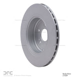 Dynamic Friction 2018-2023 Kia Stinger Rear GeoSPEC Coated Rotor (340x22 Vented) by Dynamic Friction Company 604-21039