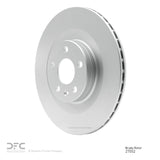 Dynamic Friction 2016-2026 Volvo XC60/S60 Rear GeoSPEC Coated Rotor (320x20 Vented) by Dynamic Friction Company 604-27052