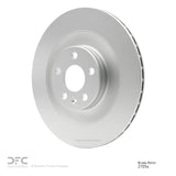 Dynamic Friction 2016-2026 Polestar Polestar 2 Rear GeoSPEC Coated Rotor (340x20 Vented) by Dynamic Friction Company 604-27054