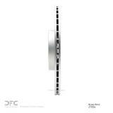 Dynamic Friction 2016-2026 Polestar Polestar 2 Rear GeoSPEC Coated Rotor (340x20 Vented) by Dynamic Friction Company 604-27054