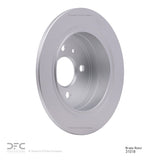 Dynamic Friction 1984-1991 BMW 325is Rear GeoSPEC Coated Rotor (258x10 Solid)