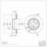 Dynamic Friction 2002-2006 BMW X5 Rear GeoSPEC Coated Rotor (324x20 Vented) by Dynamic Friction Company 604-31138