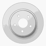 Dynamic Friction 2013-2018 Ford C-Max Rear GeoSPEC Coated Rotor (280x11 Solid) by Dynamic Friction Company 604-54093