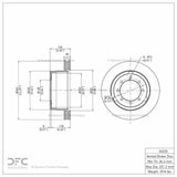 Dynamic Friction 2011-2022 Ford F-350 Super Duty 4WD Rear GeoSPEC Coated Rotor (363x38 Vented) by Dynamic Friction Company 604-54225