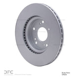 Dynamic Friction 2003-2017 Acura ILX Front GeoSPEC Coated Rotor (282x23 Vented) by Dynamic Friction Company 604-59034