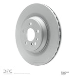 Dynamic Friction 2003-2006 Mercedes-Benz CL600 Rear GeoSPEC Coated Rotor (330x26 Vented) by Dynamic Friction Company 604-63057