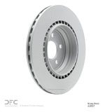 Dynamic Friction 2003-2006 Mercedes-Benz CL600 Rear GeoSPEC Coated Rotor (330x26 Vented) by Dynamic Friction Company 604-63057