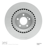 Dynamic Friction 2004-2009 Mercedes-Benz SL600 Rear GeoSPEC Coated Rotor (330x26 Vented) by Dynamic Friction Company 604-63061