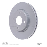 Dynamic Friction 2007-2014 Nissan Sentra Front GeoSPEC Coated Rotor (280x24 Vented) by Dynamic Friction Company 604-67056
