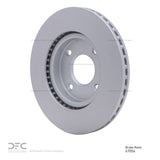 Dynamic Friction 2007-2014 Nissan Sentra Front GeoSPEC Coated Rotor (280x24 Vented) by Dynamic Friction Company 604-67056