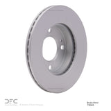 Dynamic Friction 2014-2015 Mitsubishi Mirage Front GeoSPEC Coated Rotor (229x17.2 Vented) by Dynamic Friction Company 604-72045