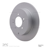 Dynamic Friction 2007-2015 Mitsubishi Lancer Rear GeoSPEC Coated Rotor (302x10 Solid) by Dynamic Friction Company 604-72062