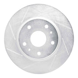 Dynamic Friction 2007-2019 Suzuki SX4 Front Left Slotted Silver Brake Rotor by Dynamic Friction Company 611-01004L
