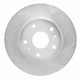 Dynamic Friction 2007-2019 Suzuki SX4 Front Right Slotted Silver Brake Rotor by Dynamic Friction Company 611-01004R