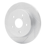 Dynamic Friction 2010-2013 Suzuki Kizashi Rear Left Slotted Silver Brake Rotor by Dynamic Friction Company 611-01006L