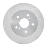 Dynamic Friction 2010-2013 Suzuki Kizashi Rear Left Slotted Silver Brake Rotor by Dynamic Friction Company 611-01006L