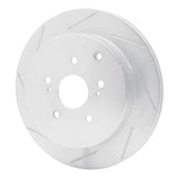 Dynamic Friction 2009-2017 Suzuki Grand Vitara Rear Left Slotted Silver Brake Rotor by Dynamic Friction Company 611-01015L
