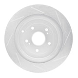 Dynamic Friction 2009-2017 Suzuki Grand Vitara Rear Left Slotted Silver Brake Rotor by Dynamic Friction Company 611-01015L