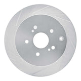 Dynamic Friction 2009-2017 Suzuki Grand Vitara Rear Left Slotted Silver Brake Rotor by Dynamic Friction Company 611-01015L