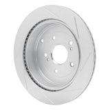 Dynamic Friction 2009-2017 Suzuki Grand Vitara Rear Left Slotted Silver Brake Rotor by Dynamic Friction Company 611-01015L