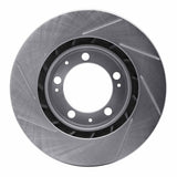 Dynamic Friction 1986-1991 Porsche 928 Right Front Slotted Silver Brake Rotor by Dynamic Friction Company 611-02009D