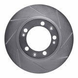 Dynamic Friction 1986-1991 Porsche 928 Right Front Slotted Silver Brake Rotor by Dynamic Friction Company 611-02009D