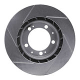Dynamic Friction 1986-1991 Porsche 928 Left Front Slotted Silver Brake Rotor by Dynamic Friction Company 611-02010D