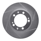 Dynamic Friction 1986-1991 Porsche 928 Left Front Slotted Silver Brake Rotor by Dynamic Friction Company 611-02010D