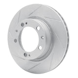 Dynamic Friction 1987-1995 Porsche 944 (Excl Turbo) Front Left Slotted Silver Brake Rotor by Dynamic Friction Company 611-02019L