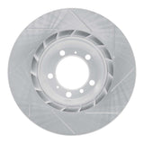 Dynamic Friction 2007-2016 Porsche 911 Rear Right Slotted Silver Brake Rotor by Dynamic Friction Company 611-02048D